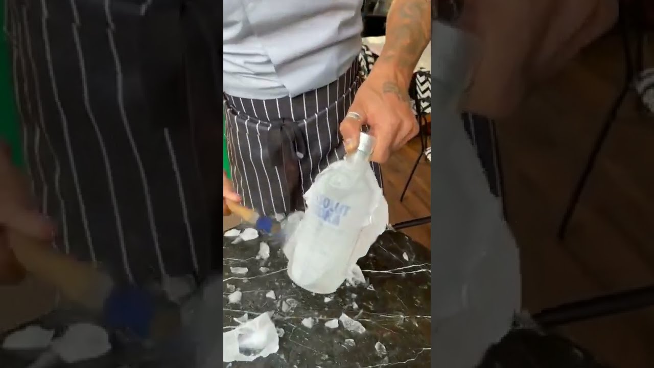 Absolut Vodka Covered in Ice❄ - Make Cocktail Party
