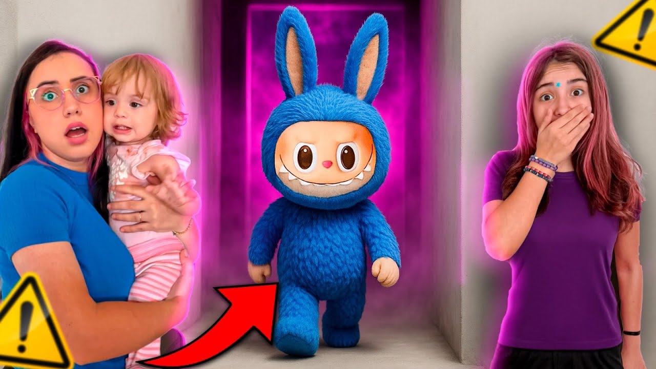 O LABUBU ESTÁ na NOSSA CASA! CONSEGUIMOS ENCONTRAR ELE? *Deu ruim! Pai Também Vloga