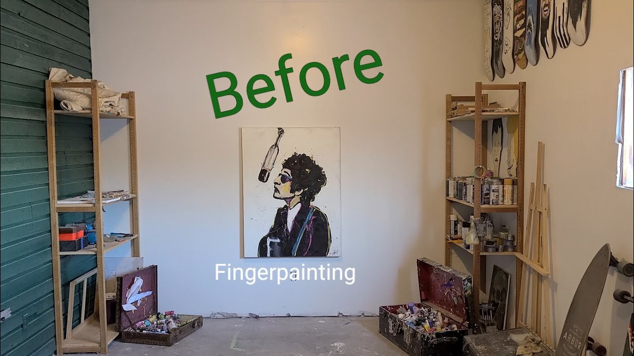 Re-vamping an old Finger Painting
