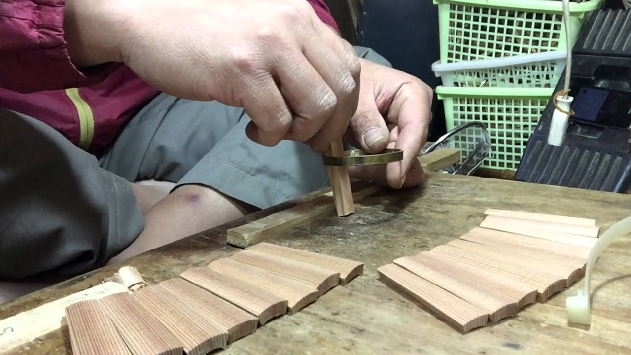 吉野杉ぐい呑が出来るまで   京都紫野 桶屋近藤　How to make a cedar cup
