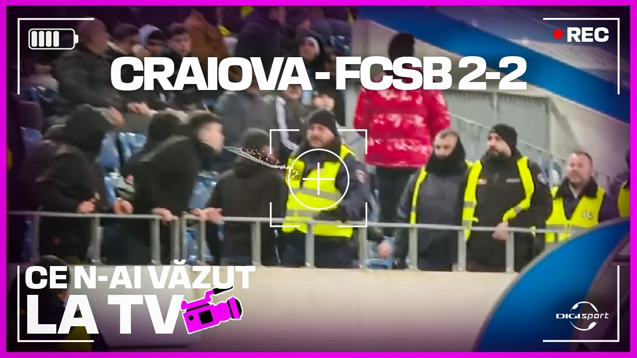Scuipă direct către banca FCSB-ului! Scene nevăzute la derby