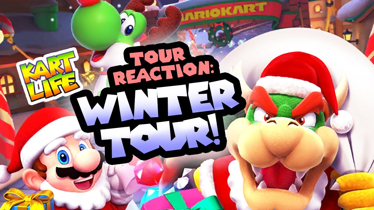 WINTER TOUR Reaction / Bowser Santa PIPE PULLS / Mario Kart Tour