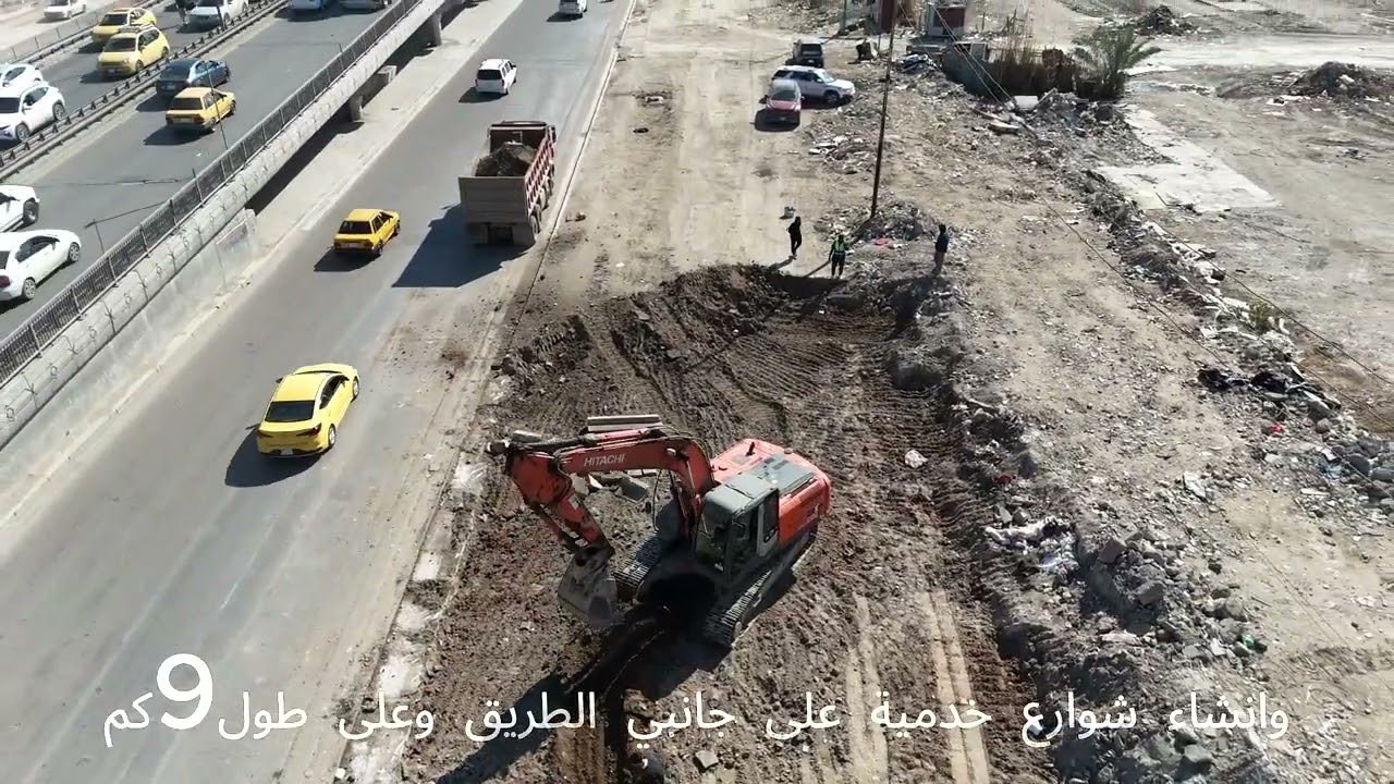 مشروع تطوير مدخل بغداد - كركوك من قبل دائرة المشاريع في امانة بغداد