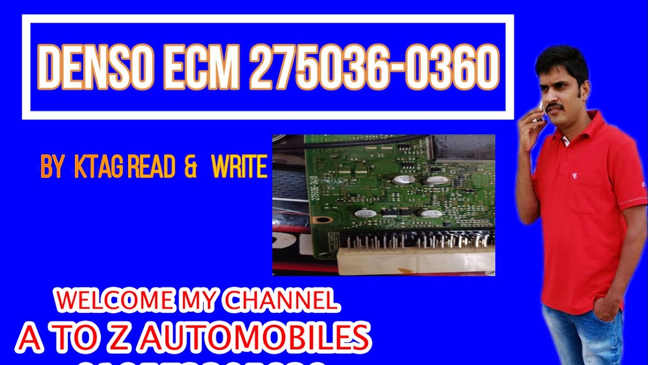 Denso ECM 275036 -0360 By Ktag  Read & Write | Toyota Denso ECU Reading by  Ktag