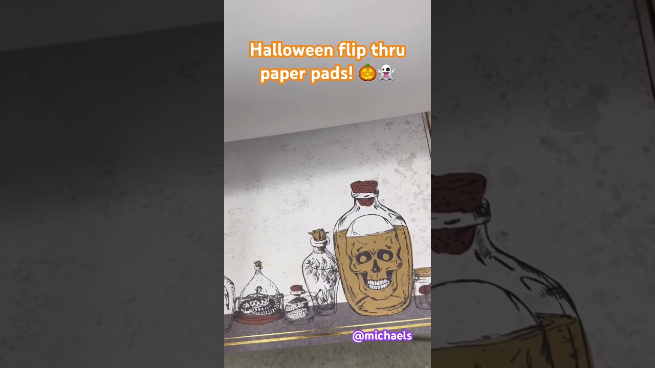 HALLOWEEN flip through! NEW 2023 Michaels paper pads! 👻🎃