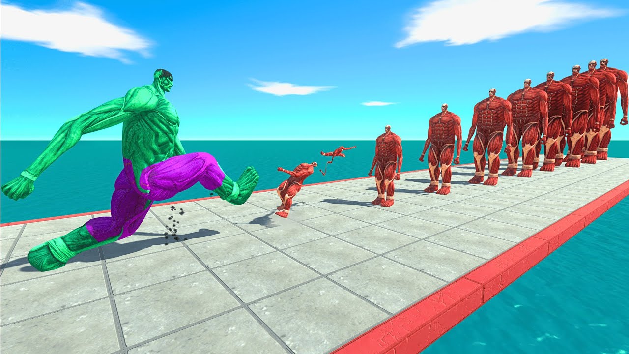 All Colossal Titan Forms vs 10 Levels of Original Colossal Titan – ARBS Size Comparison
