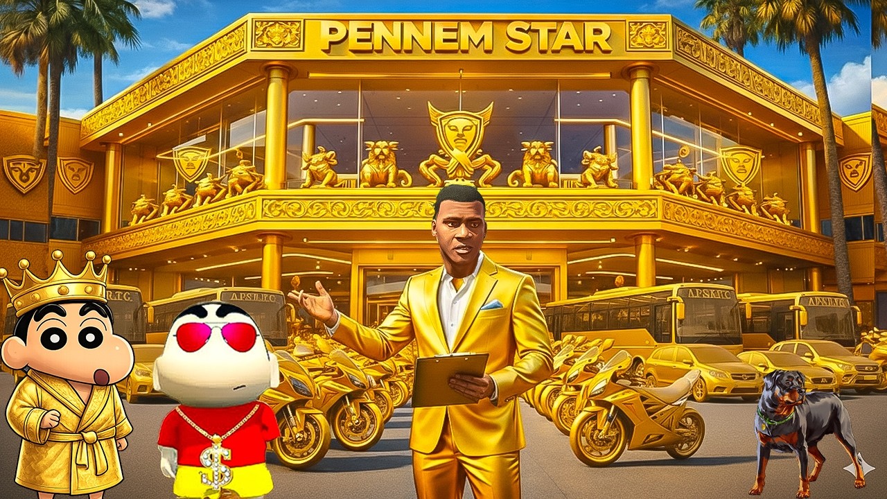 Franklin & Shinchan Won The Biggest Jackpot Lottery Prize in GTA 5 in Telugu