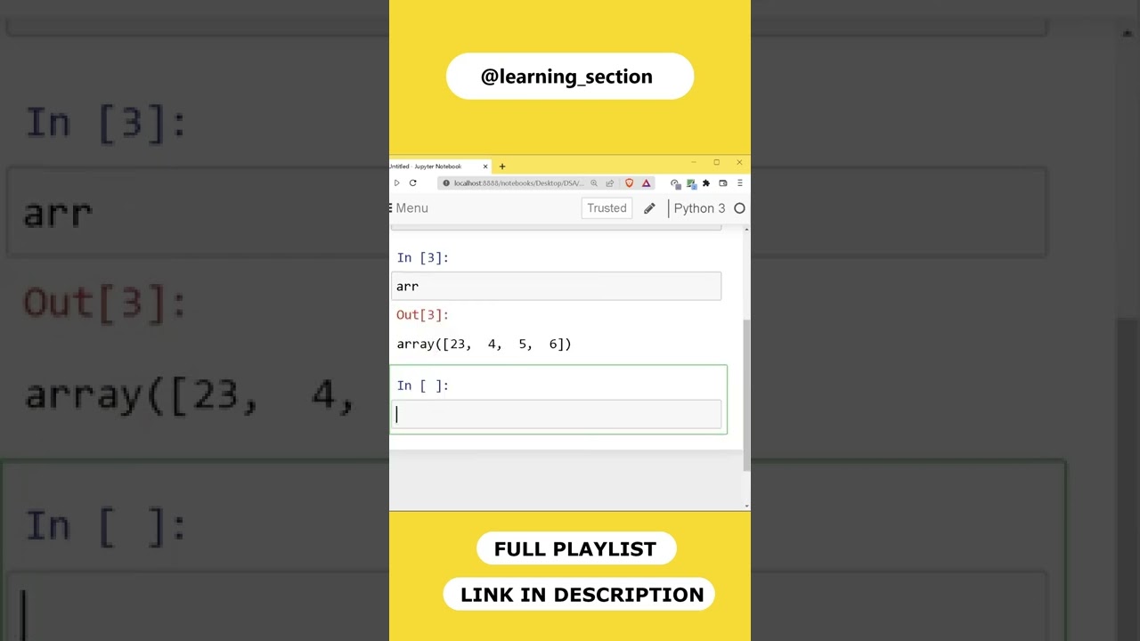 Creating 1-D array in Numpy | Python Numpy | Data science