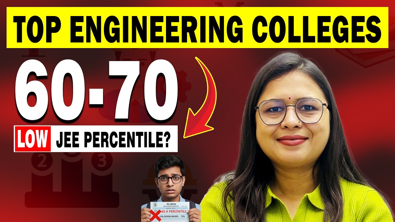 Low JEE Percentile? On 75% Marks? Top B.Tech Colleges for 60-70 Percentile [2026 Guide]