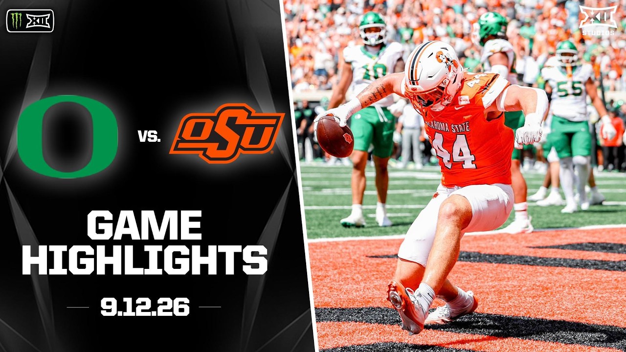 #6 Oregon vs. Oklahoma State Highlights | 2026 Monster Energy Big 12 Football
