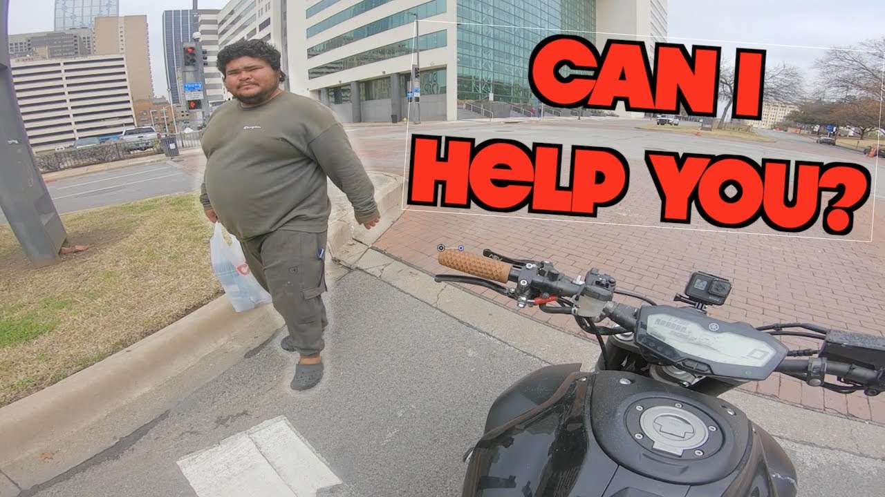 Creepy guy approaches me in traffic! - First ride in Dallas!