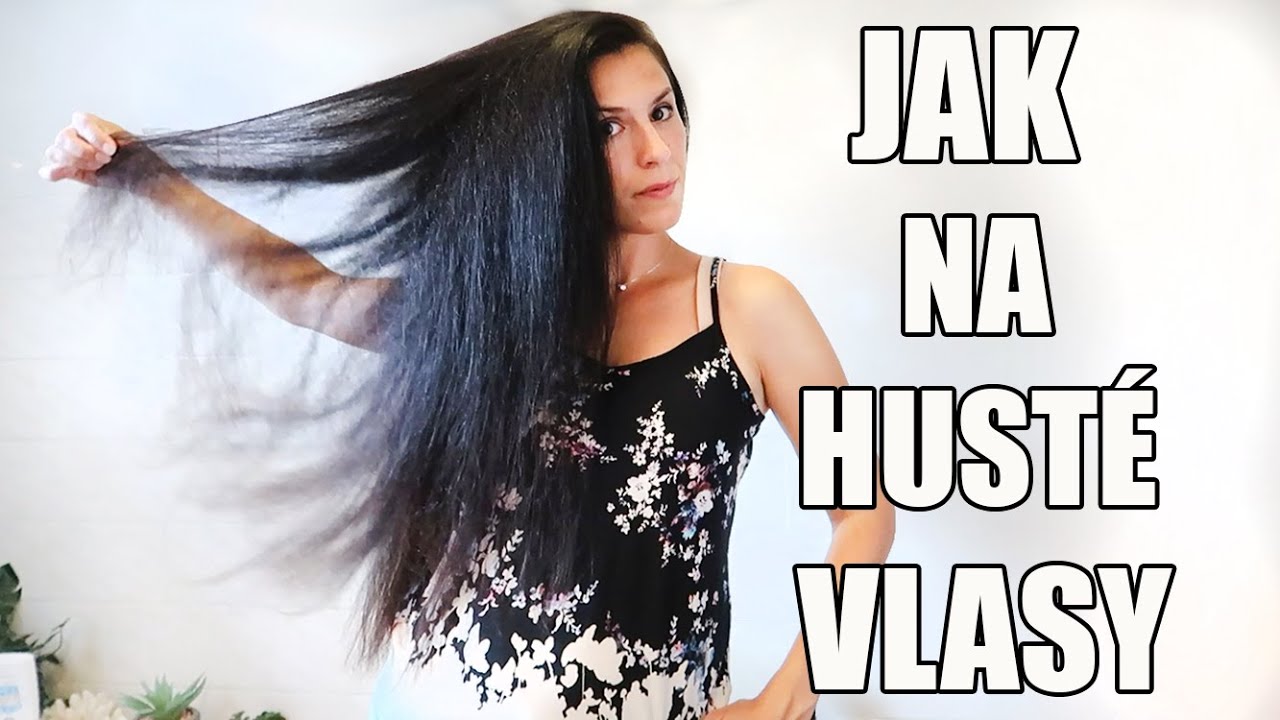 ZKOUŠÍM NOVINKU NA HUSTÝCH VLASECH, MOJE PÉČE O VLASY,  HUSTÉ VLASY :  DENNÍ VLOG