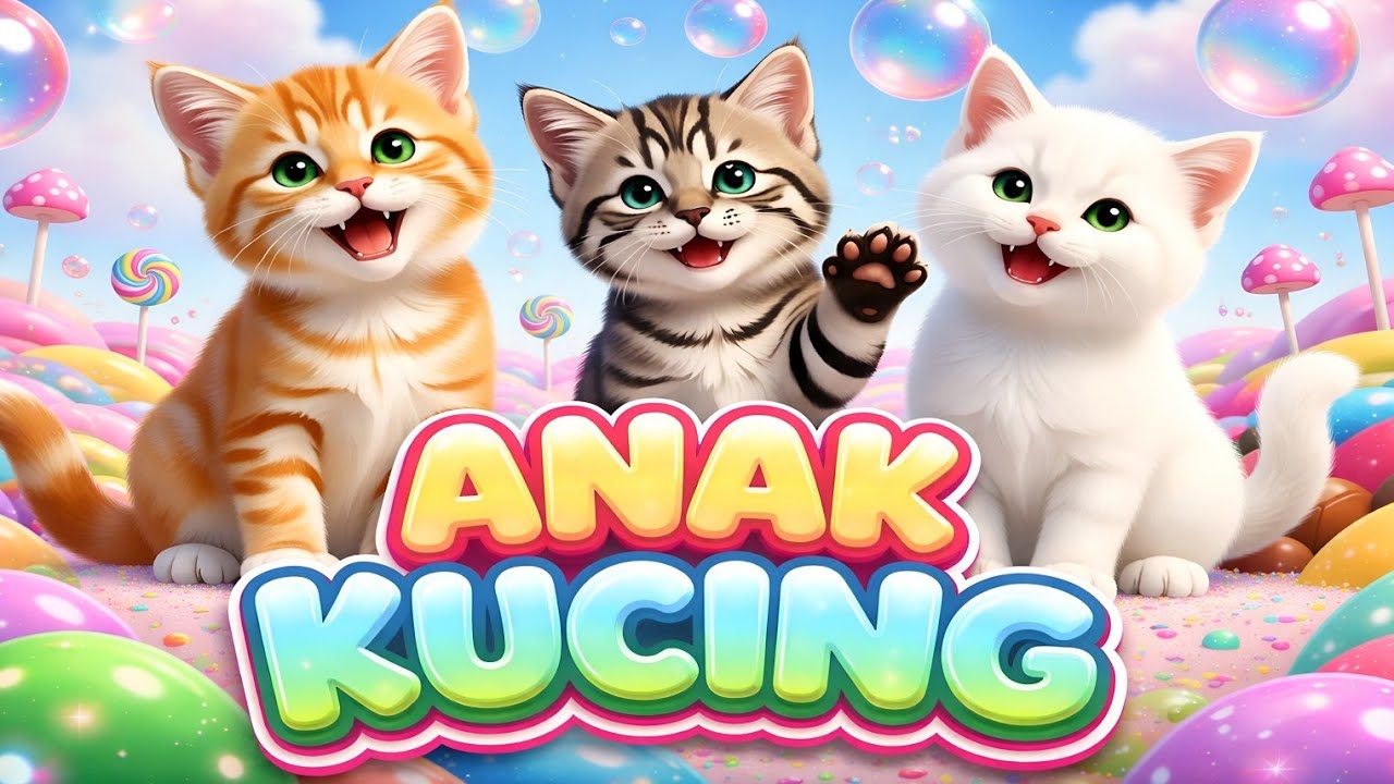 LAGU ANAK 🇮🇩 ANAK KUCING MEONG MEONG - KITTEN SONG - LAGU ANAK BALITA VIRAL