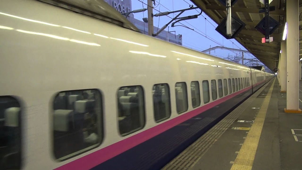 東北新幹線　Ｅ2系+Ｅ3系　なすの254号　小山発車
