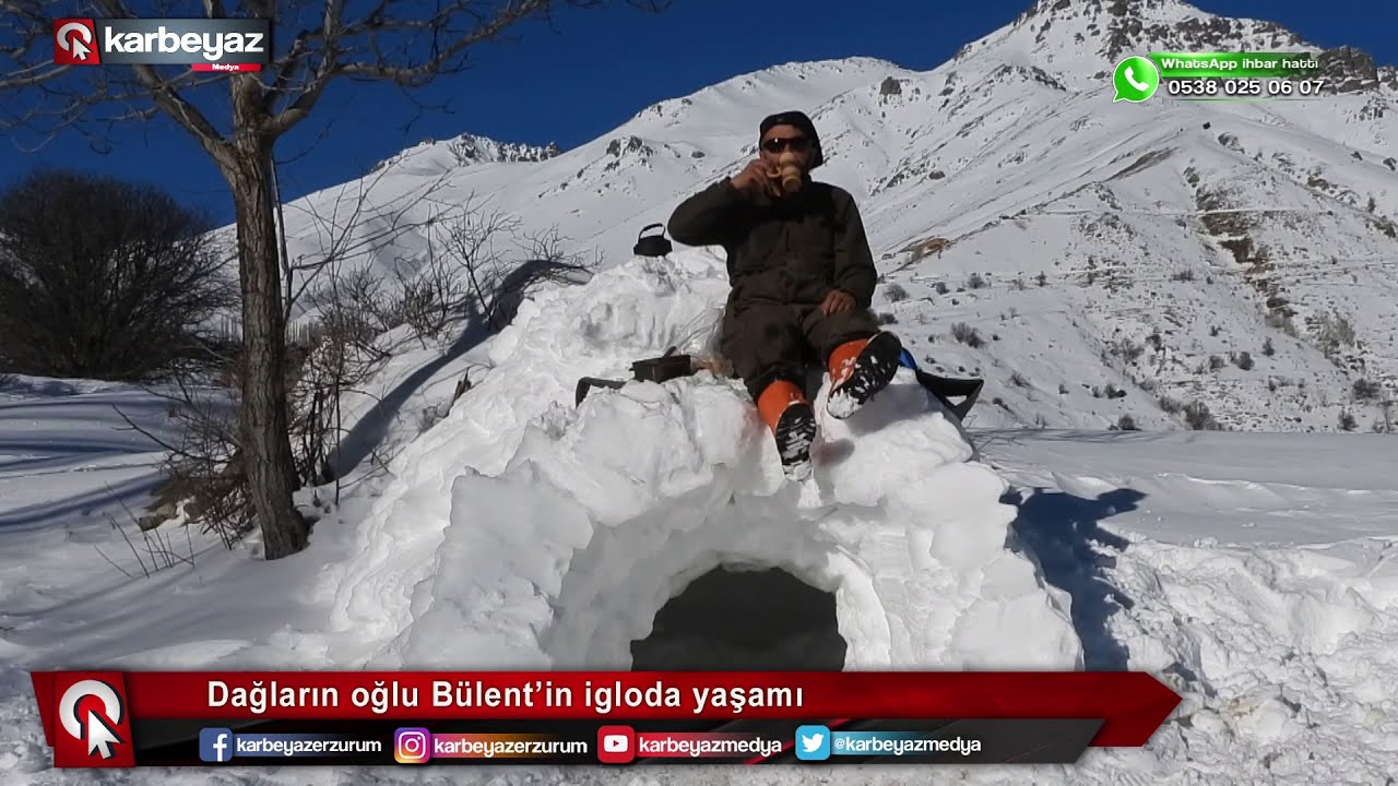 Dağların oğlu Bülent'in igluda yaşamı