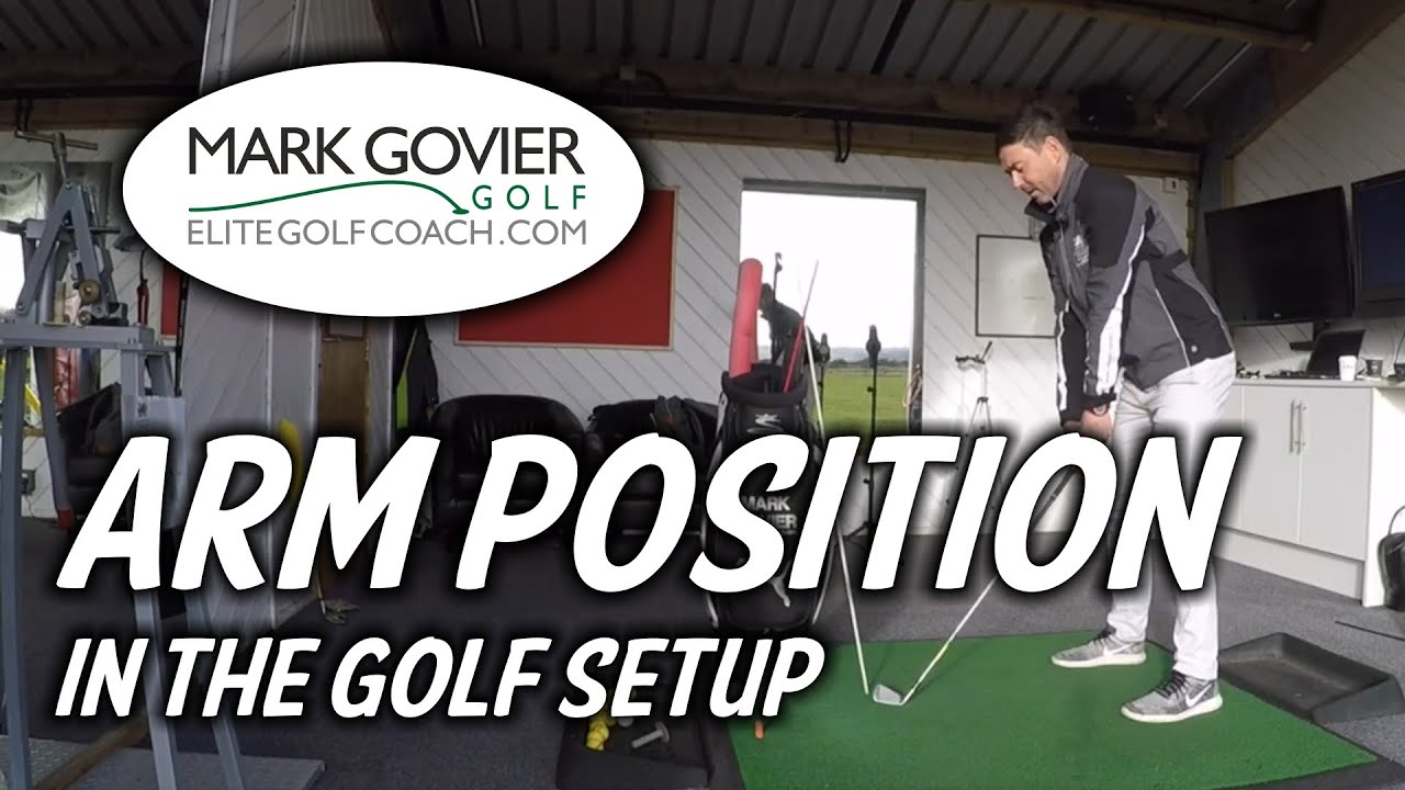 Arm position in the golf set up