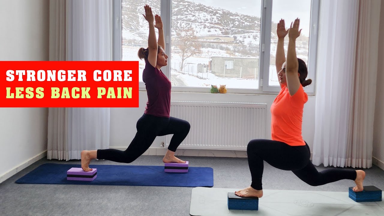 19‑Min 🧘‍♀️ Balance Pilates with Yoga Blocks for Back Pain Relief 🧱