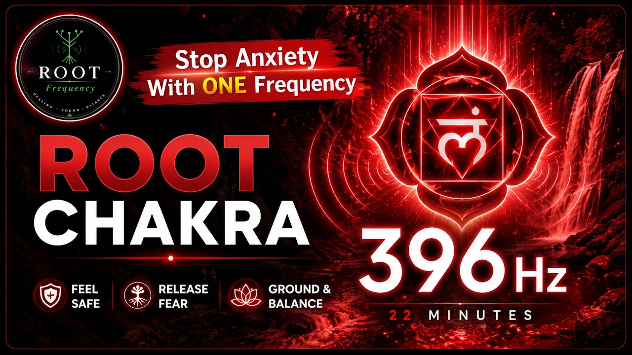396 Hz Root Chakra Healing Frequency | Release Fear & Anxiety | Deep Meditation Musi