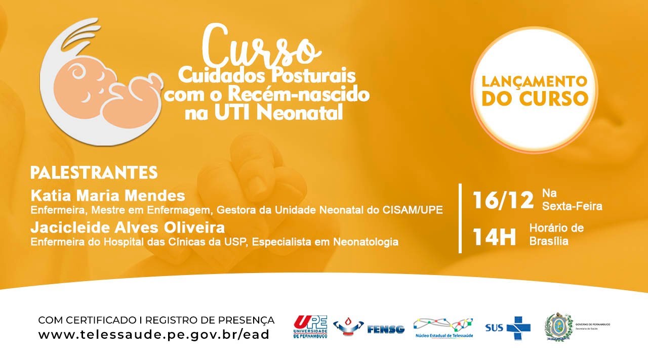 Lançamento Curso de Neonatologia: Cuidados Posturais com o Recém-Nascido na UTI Neonatal