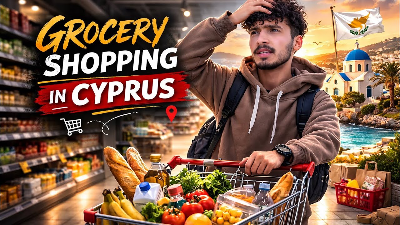 Grocery shopping🛒in Cyprus as an international student 