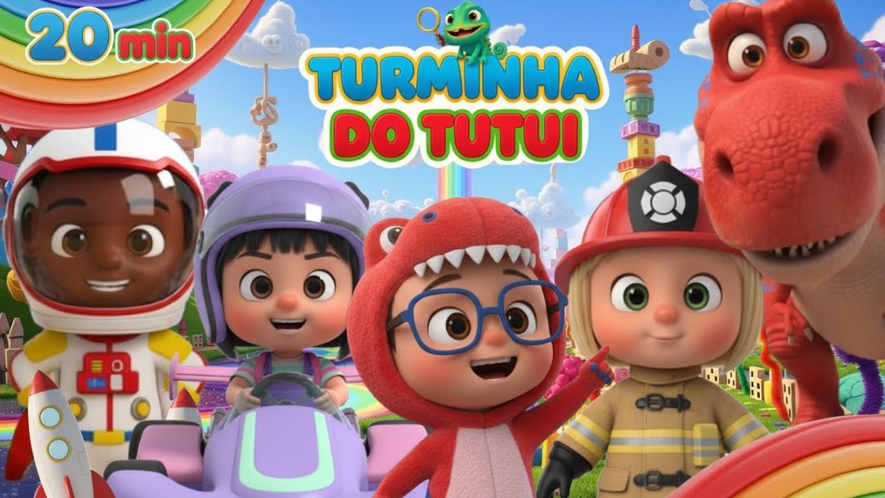 Músicas Infantis Divertidas 👶🦄 | Compilação Animada para Crianças 🌈 Turminha do Tutui