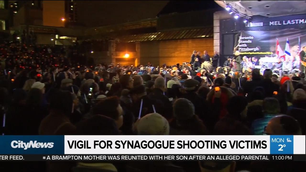 Pittsburgh synagogue shooting victims honoured in Toronto