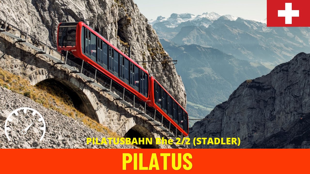 Cab Ride PILATUS the steepest cogwheel railway in the world (Switzerland) Train driver’s view in 4K