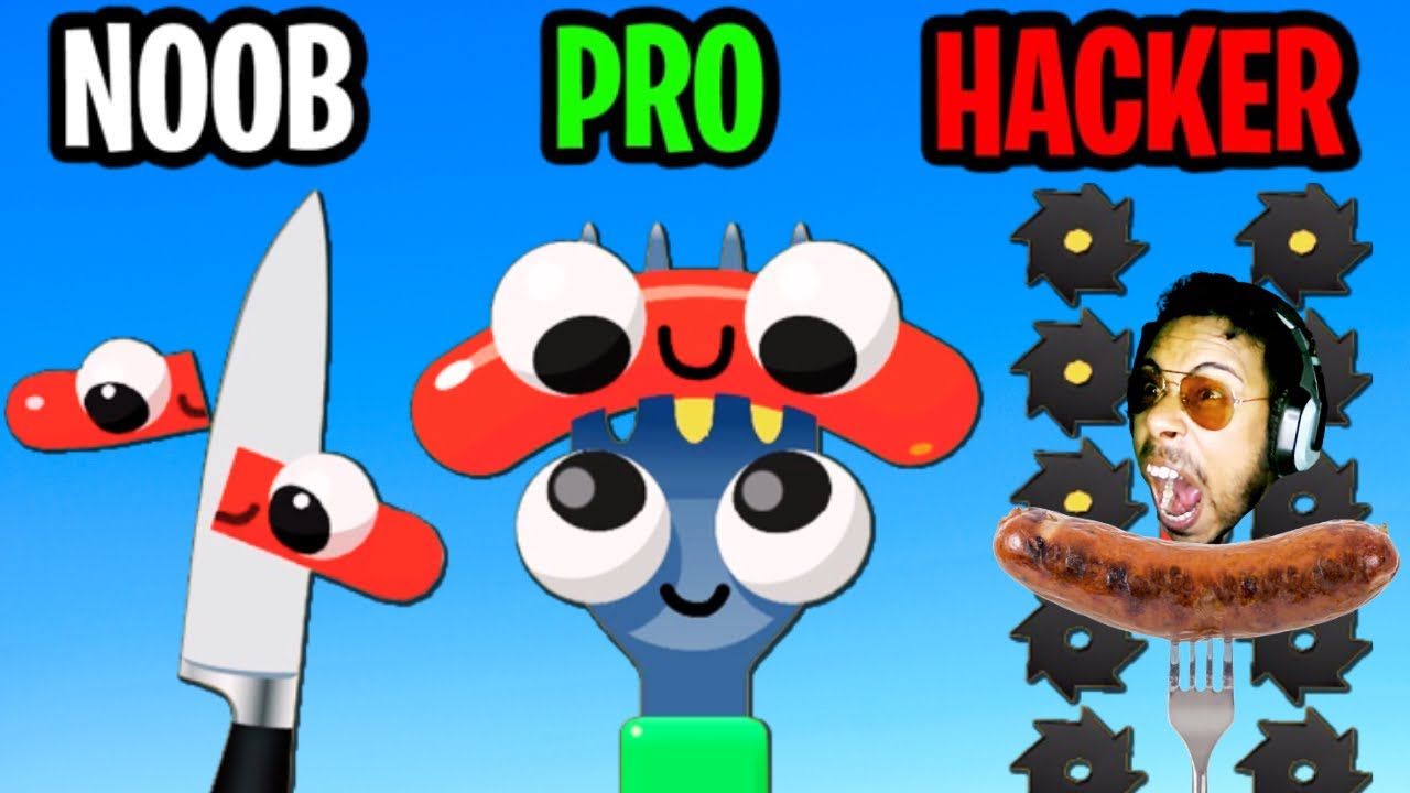 NOOB vs PRO vs HACKER In FORK N SAUSAGE (New) || Subroto Gaming