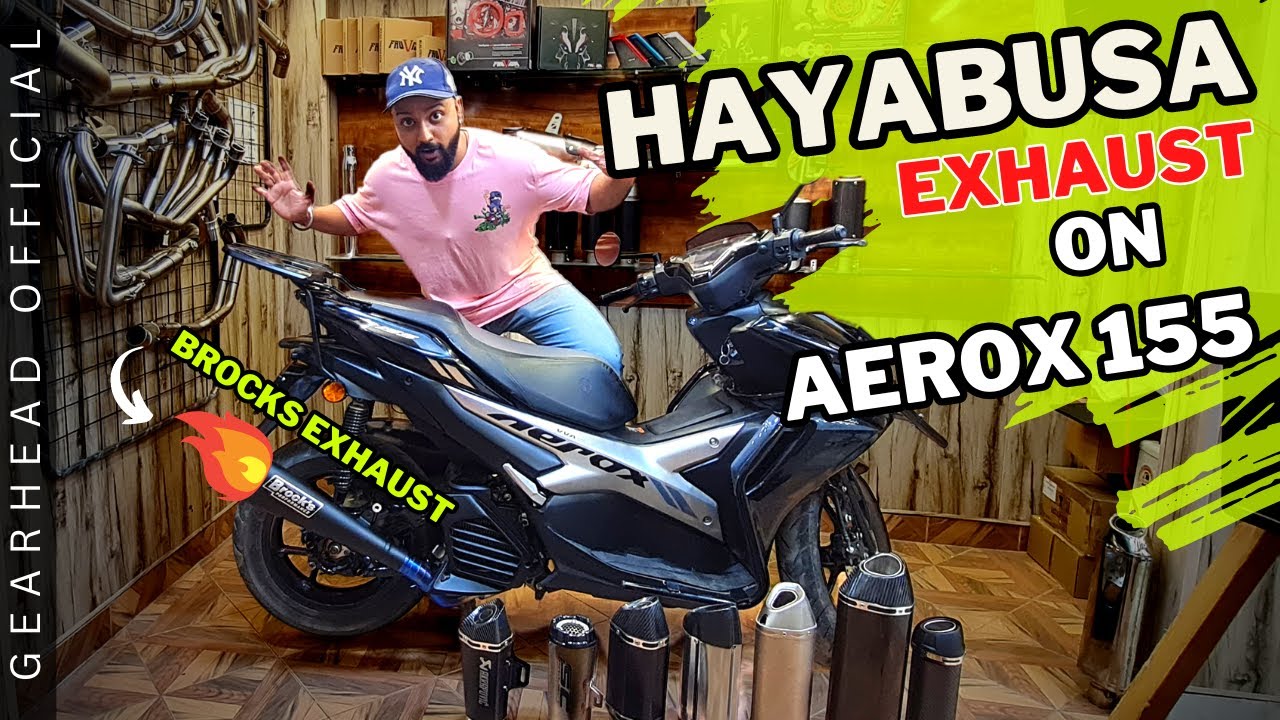 Yamaha Aerox 155 | First time Superbike Exhaust on Aerox | Full Modification | Gearhead Official