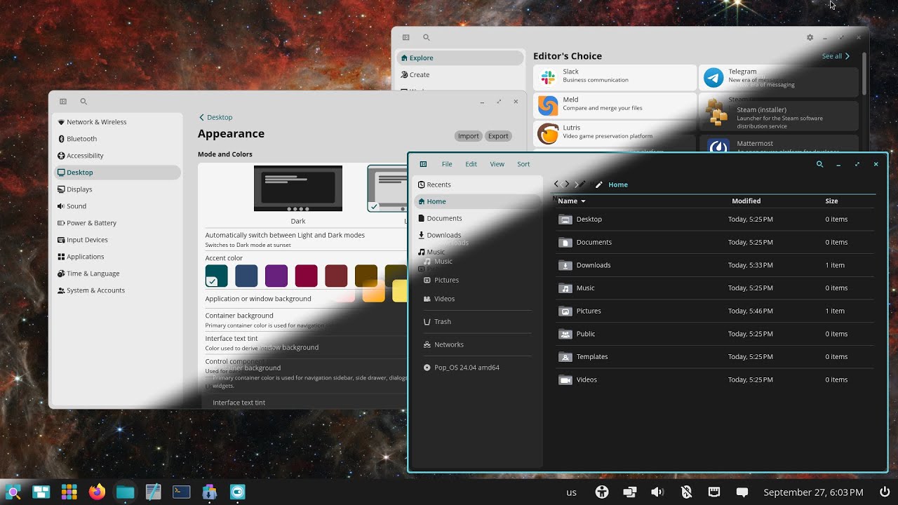 COSMIC Desktop Showcase