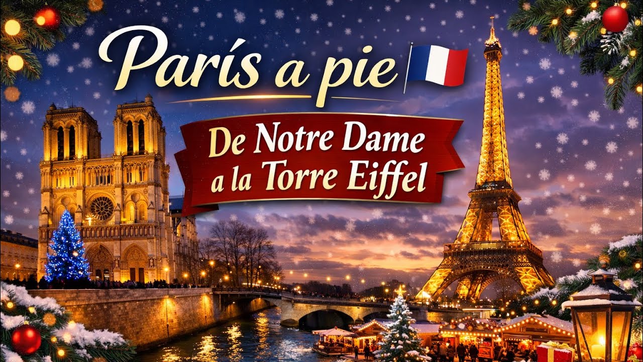 Caminando por París: Notre Dame, Louvre, Tullerías y Torre Eiffel / Puente Alexander ll/ Concorde 