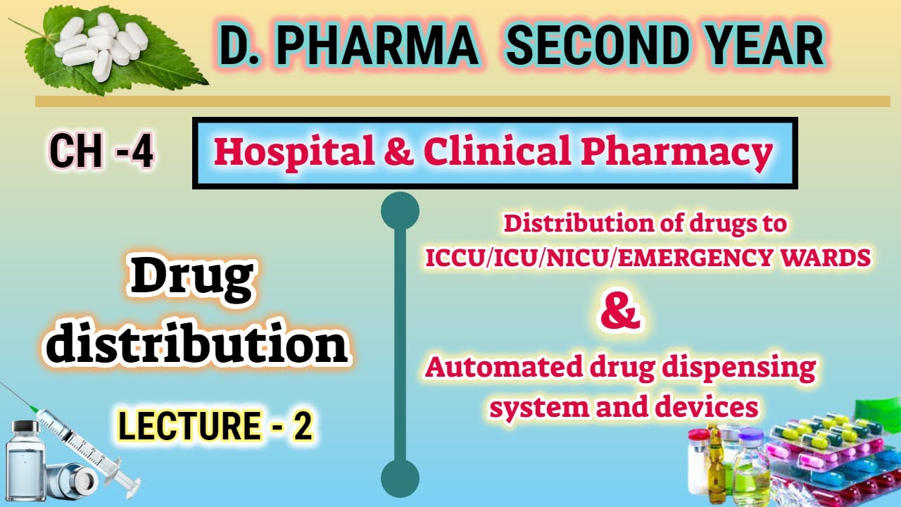 Distribution of drugs to ICCU/ICU | Automated drug dispensing system|CH-4 | L-2 |D.Pharm second year