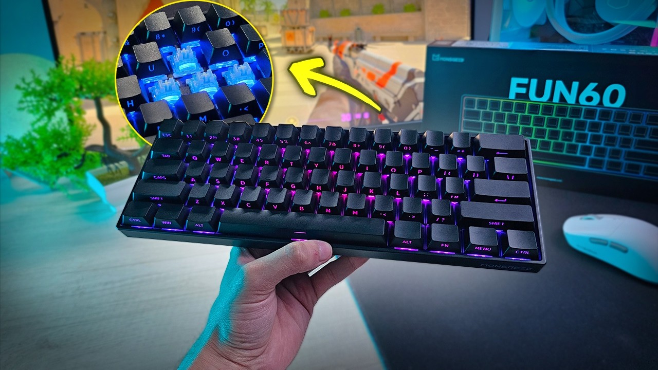 Melhor teclado magnético barato apelão para jogos - Custo Benefício Máximo (AKKO MonsGeek FUN 60)