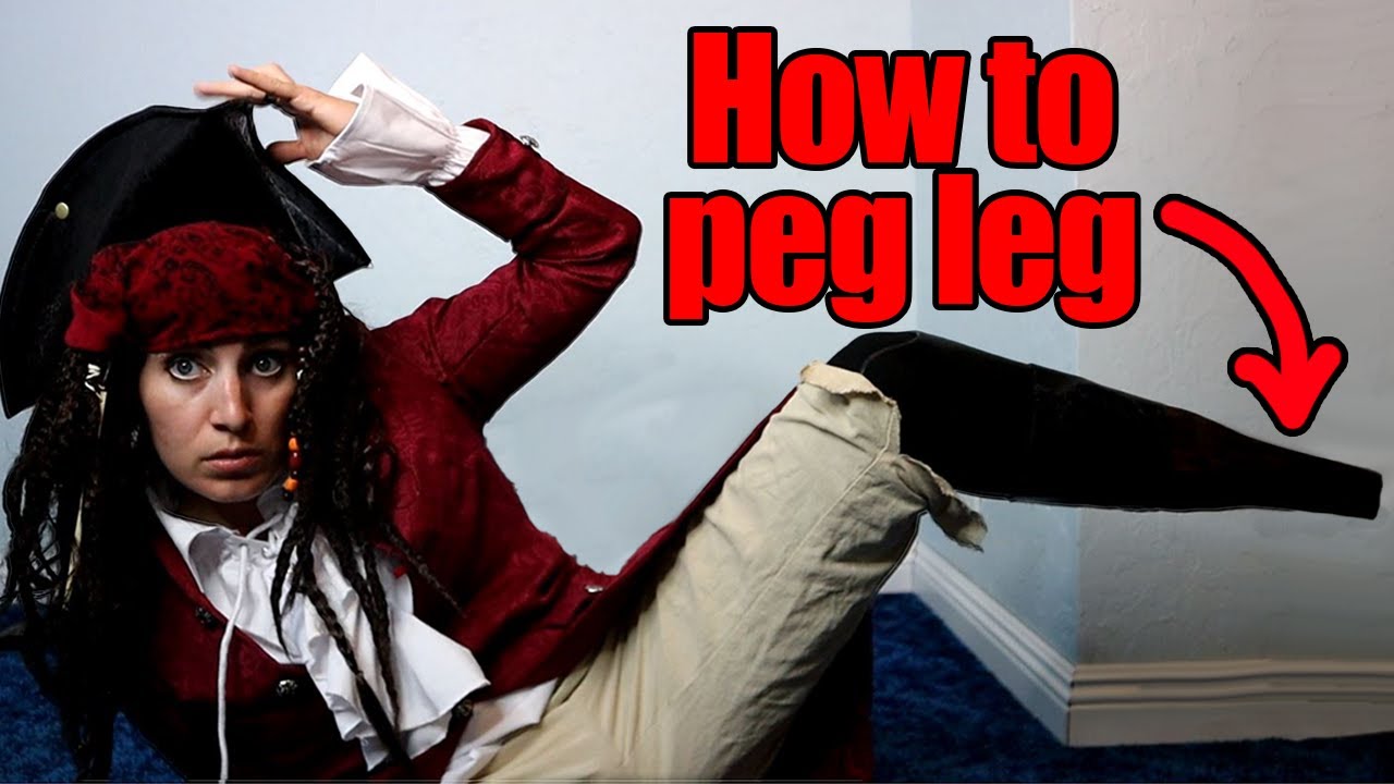 How to Make a Wooden Peg Leg and Pirate Costume