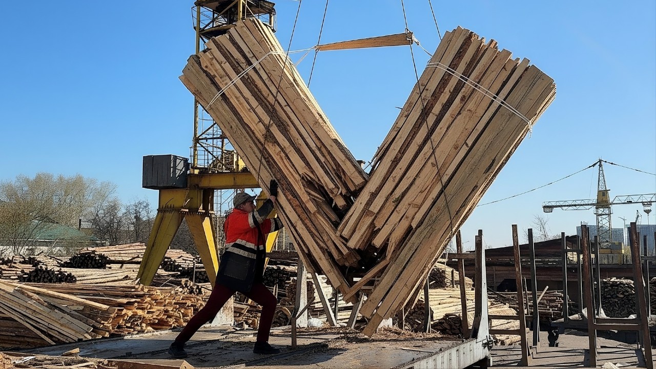 Log Collapse Under Overload — Worker in Danger.