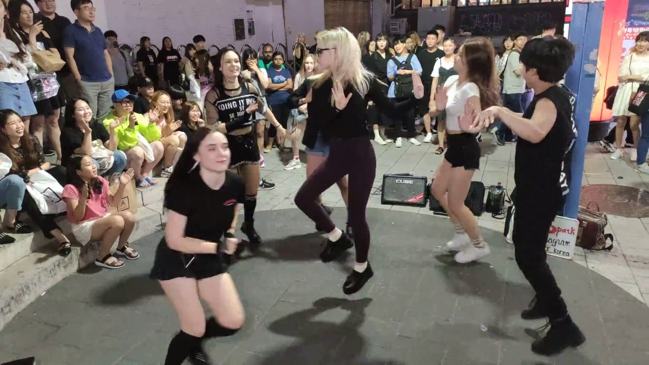 RED SPARK💖. GUEST(UHSN-DEESEE💝). PSY 'GENTLEMAN' COVER. ENJOYING HILARIOUS BUSKING.