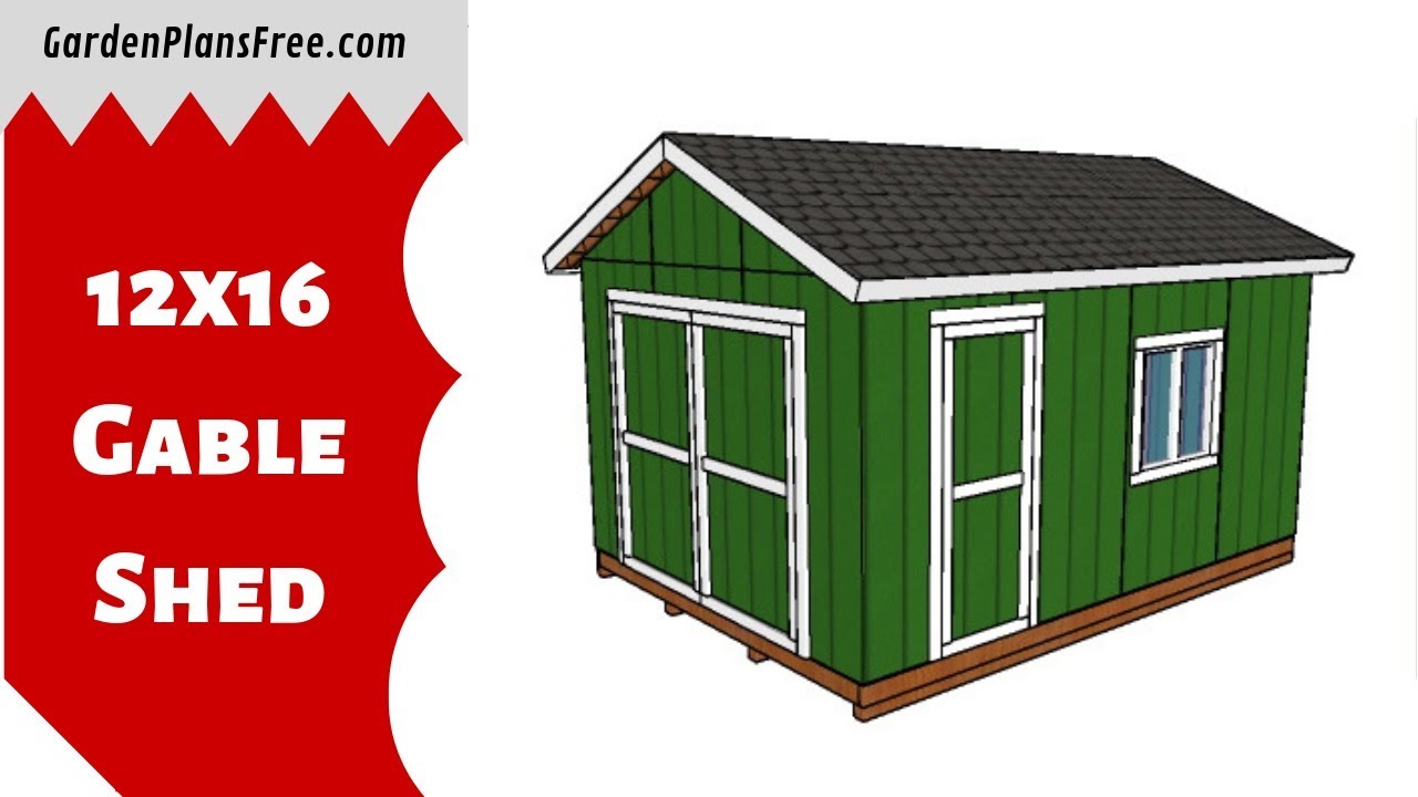 12x16 Storage Shed Plans