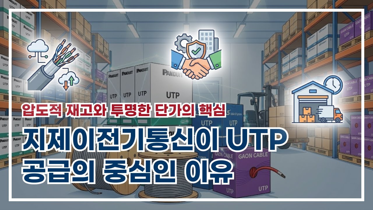 UTP 케이블, 왜 지제이전기통신일까? 전문가들이 말하는 '기다림 없는 재고'와 '합리적 단가'의 힘