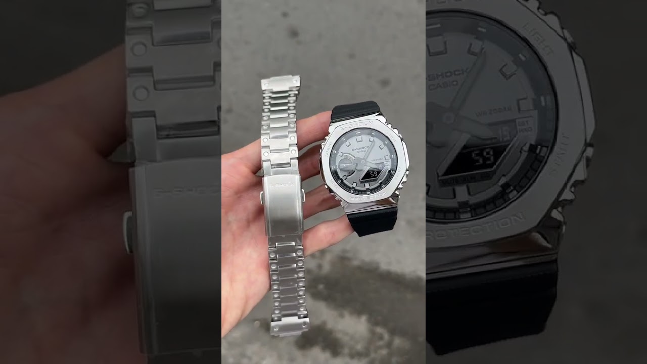 Casio G-Shock GM-2100-1A Silver G-Steel Casioak