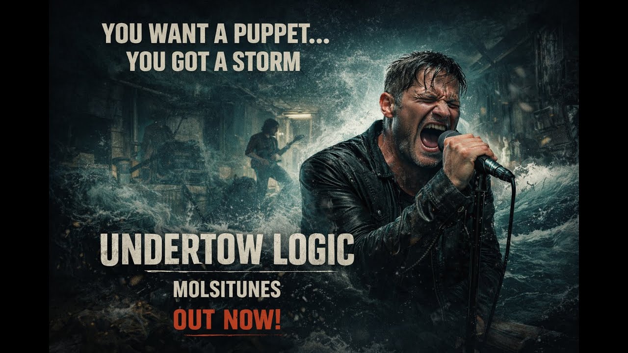 UNDERTOW LOGIC, You Want a Puppet, You Got a Storm, Heavy Alt Rock Lyric Video, Massive Chorus