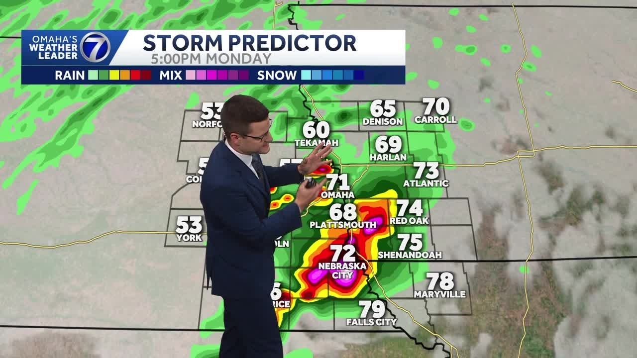 Severe storms possible Monday afternoon, evening in Omaha area