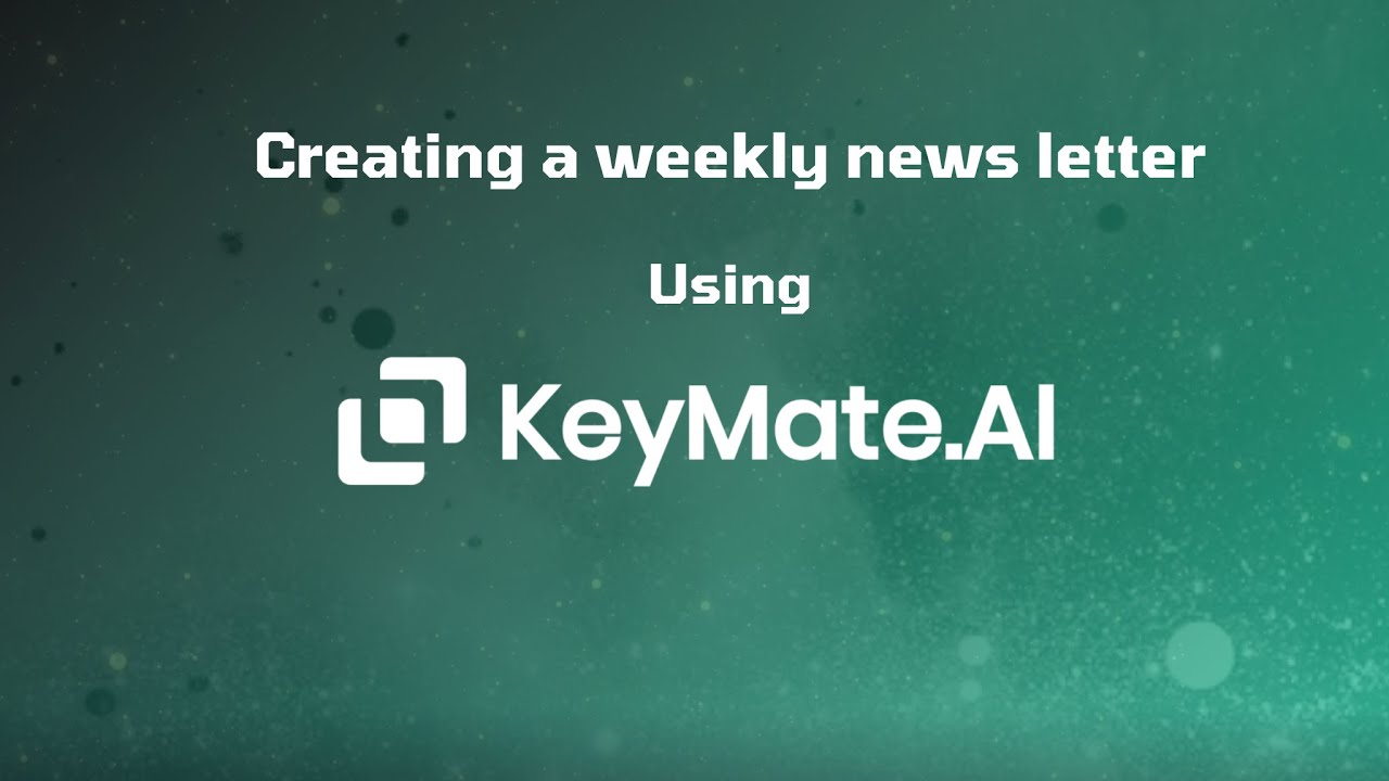 How to create a weekly newsletter with AI: Step by step tutorial