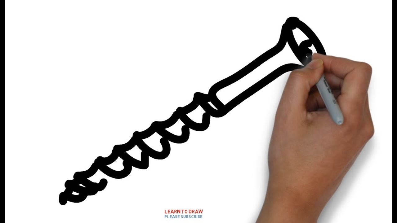Easy Step For Kids How To Draw a Screw