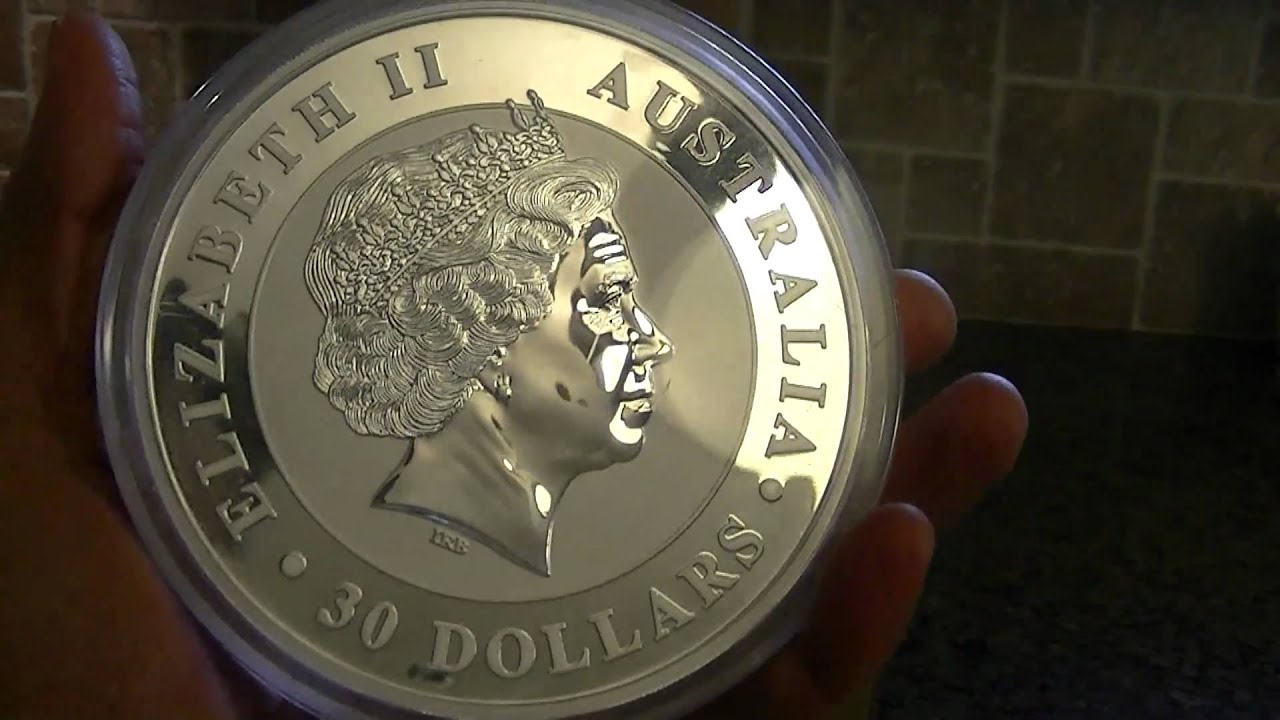 1Kg 2011 Australian Kookaburra Silver coin by perth mint.mpg