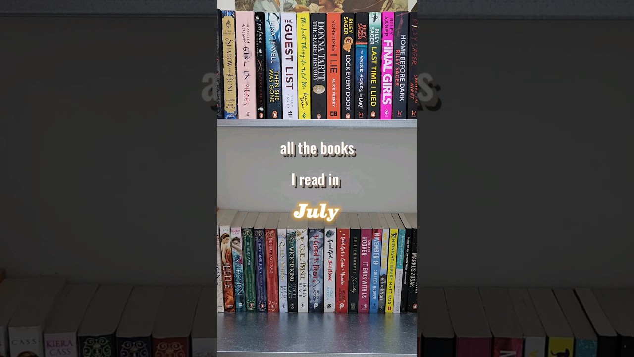 all the books I read in July 📚 #books #booktok #booktube #shorts #shortsfeed #ytshort #fyp #july