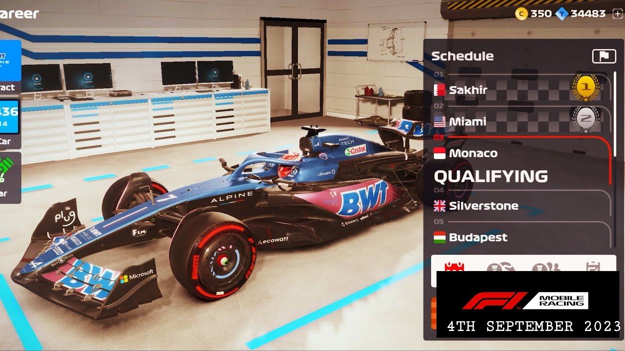 F1 MOBILE RACING 2023 ♤ CAREER MODE ♤ MONACO ♤ MASTER 1 ♤ BWT ALPINE ♤ TEAMMATE PIERRE GASLY