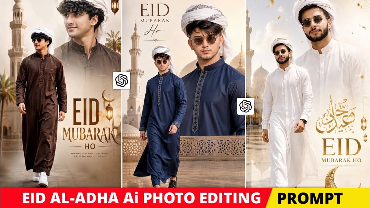 Eid-Al-Adha Ai Photo Editing Prompt | ChatGPT Eid Mubarak Photo Editing - Bakra Eid 2026