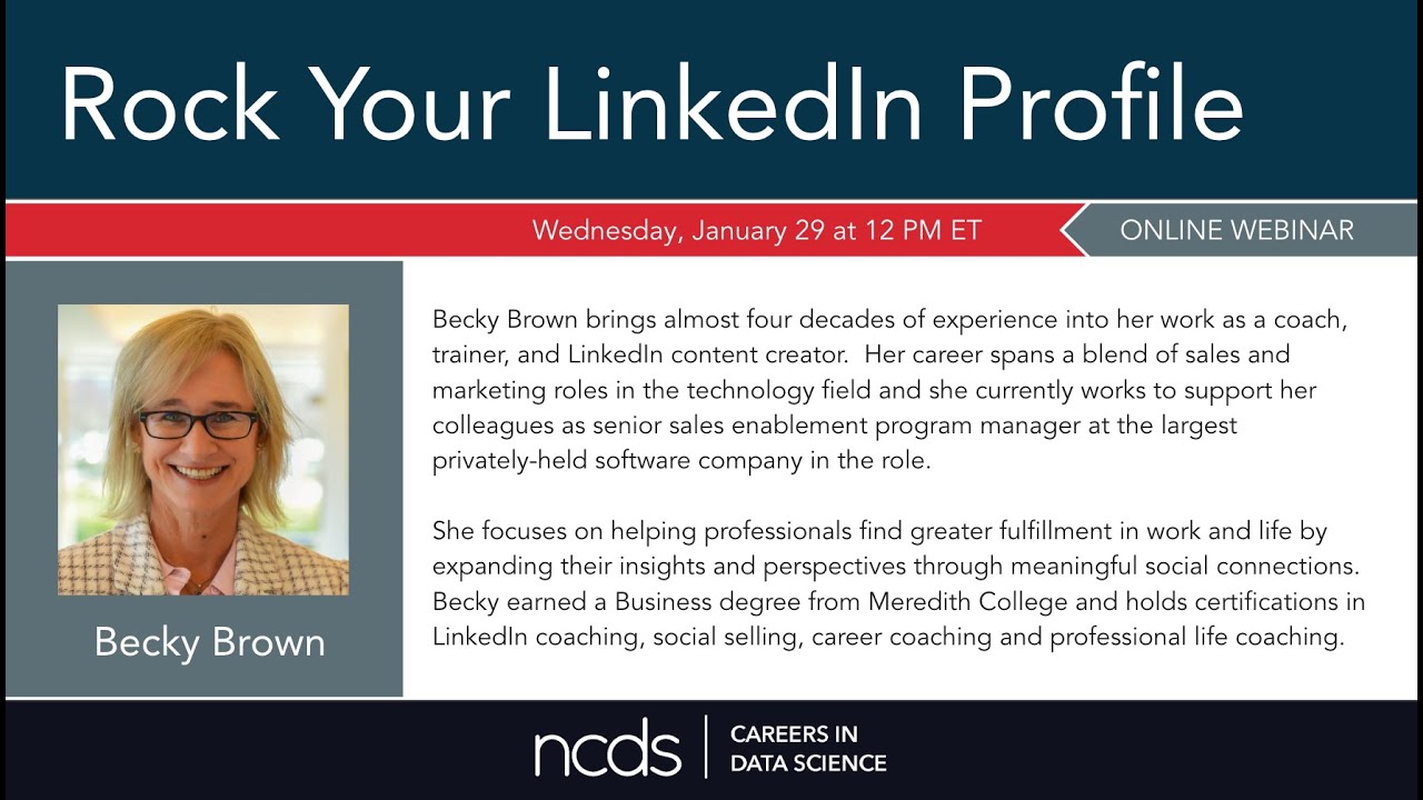 Careers in Data Science | Rock Your LinkedIn Profile