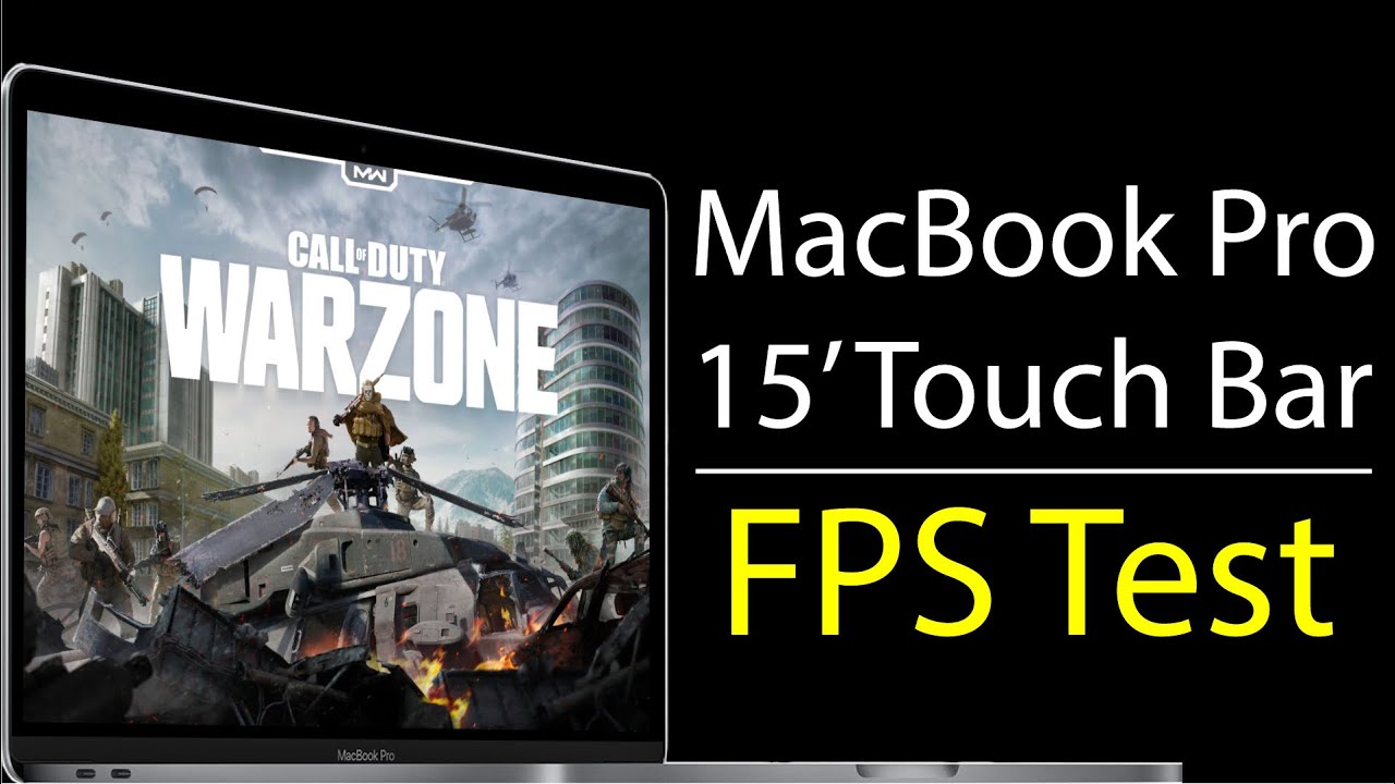COD Warzone on MacBook Pro 15' Touch Bar