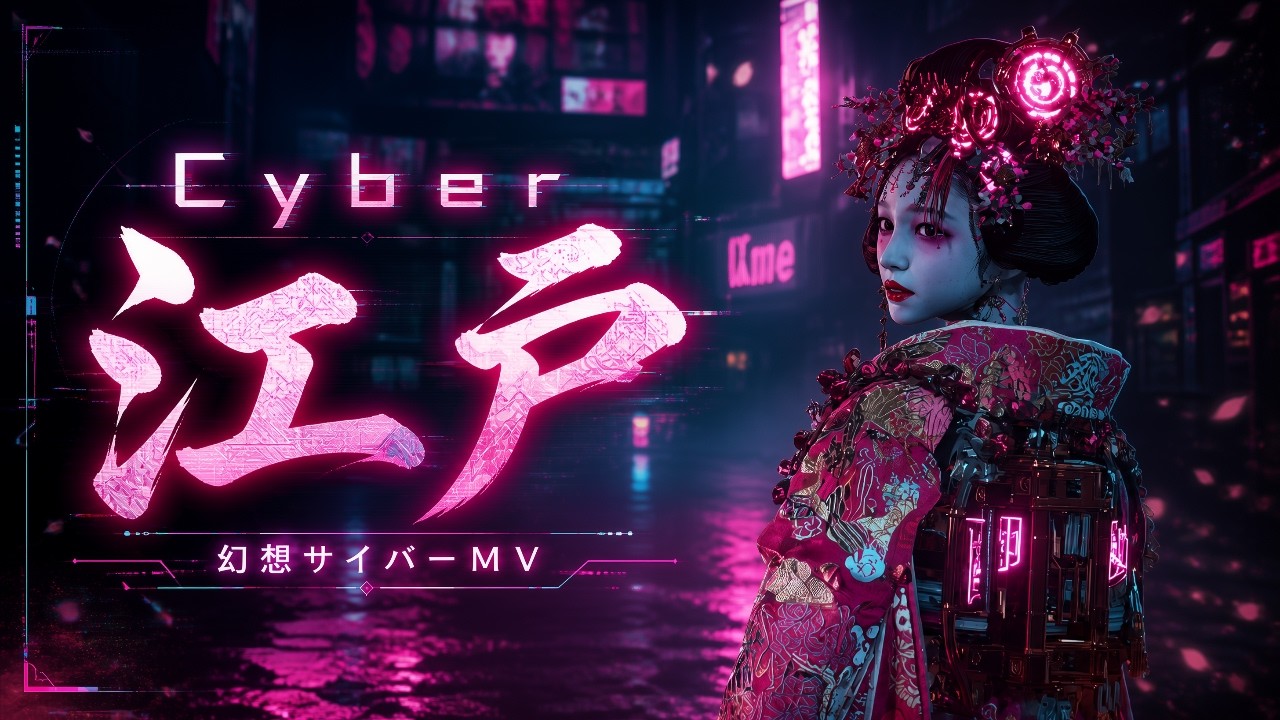 【電脳MV】『Cyber Edo 』　サイバーな江戸 を駆け抜ける幻想世界へ。
